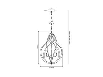 HermitageHome: люстра подвесная(серебро)