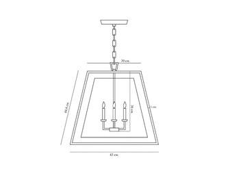 HermitageHome: люстра подвесная(состаренная бронза)