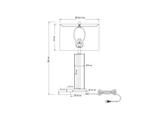 HermitageHome: лампа настольная(белый, золото)