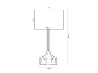 HermitageHome: лампа настольная(золото)