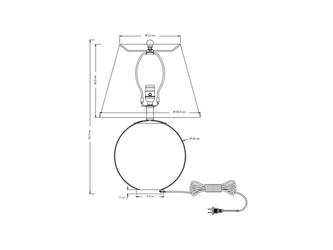 HermitageHome: лампа настольная(белый, серебро)