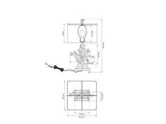 HermitageHome: лампа настольная(черный, золото)