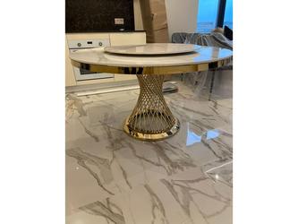 Linhai Lanzhu: стол обеденный(белый мрамор)