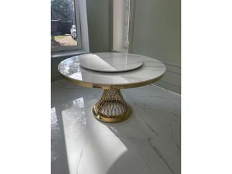 Linhai Lanzhu: стол обеденный(белый мрамор)