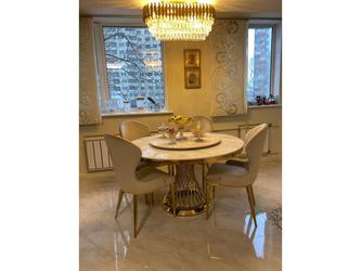 Linhai Lanzhu: стол обеденный(белый мрамор)