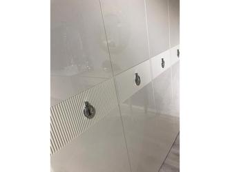 МК Ярцево: шкаф 4 дверный(белый, серебро)