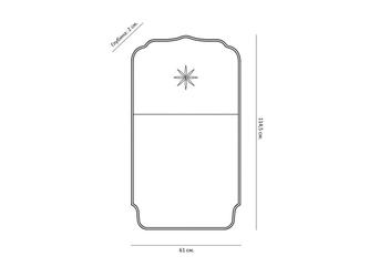 HermitageHome: зеркало настенное(серебро)