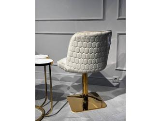 Linhai Lanzhu: стул вращающийся(светло-бежевый, золото)