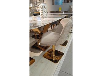 Linhai Lanzhu: стул вращающийся(светло-бежевый, золото)