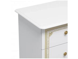 Dia: стол туалетный(белый, золото)