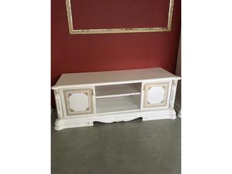 Dia: тумба под телевизор(белый, золото)