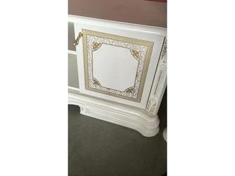 Dia: тумба под телевизор(белый, золото)