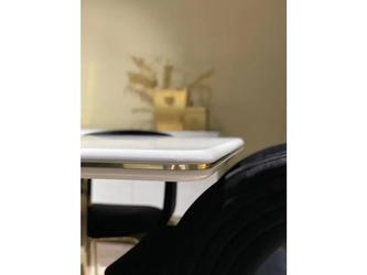 Orix: стол обеденный(белый, золото)