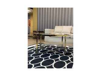 Orix: стол журнальный(черный, золото)