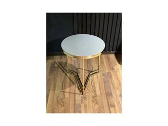 Orix: стол журнальный(белый, золото)