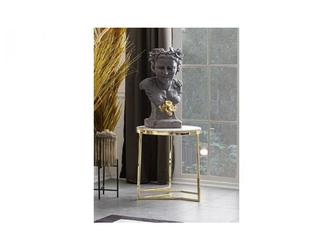 Orix: стол журнальный(белый, золото)