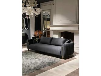 Orix: диван 4-х местный(черный, золото)