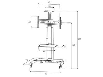 Sonorous: стойка под телевизор(черный)