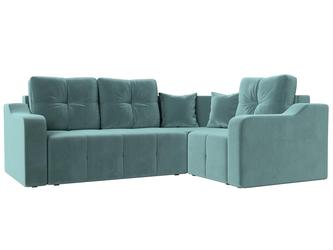 Лига диванов: диван угловой(бирюзовый)