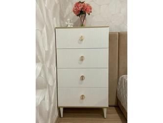 МФ Муромские мастера: комод высокий(белый с золотом)