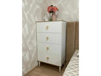 МФ Муромские мастера: комод высокий(белый с золотом)