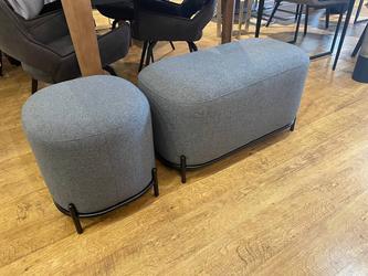 Euro Style Furniture: пуф(темно-серый)