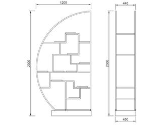 Garda D&eacute;cor: стеллаж(орех)