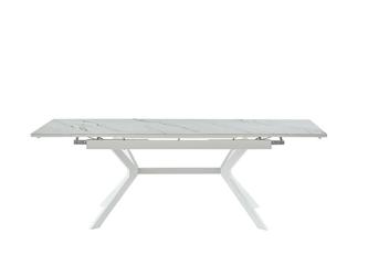 4SIS: стол обеденный(белый глянцевый)