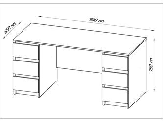 Шведский стандарт: стол письменный(белый)