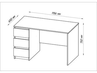 Шведский стандарт: стол письменный(белый)