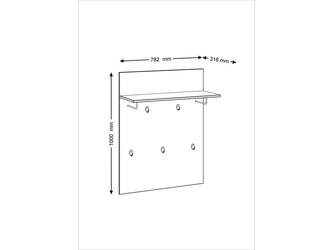 Шведский стандарт: вешалка настенная(дуб венге)