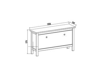 Шведский стандарт: тумба для обуви(белый)