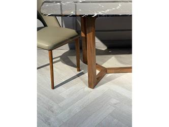 Linhai Lanzhu: стол обеденный(коричневый мрамор)