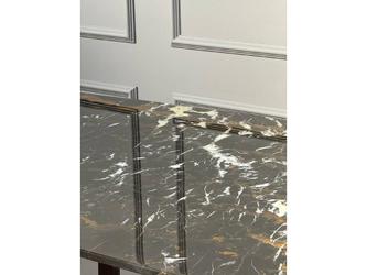 Linhai Lanzhu: стол обеденный(коричневый мрамор)