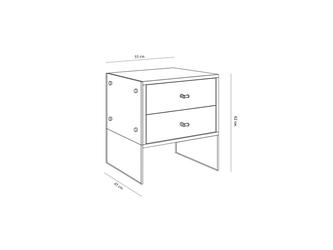 HermitageHome: тумба прикроватная(серый)