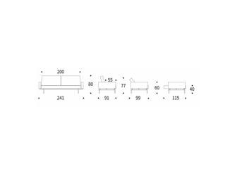 Innovation: диван 3 местный(серый)