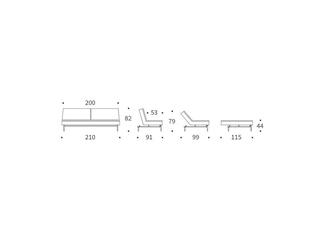 Innovation: диван 3 местный(светло серый)