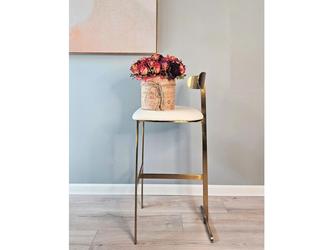 STG: стул барный(молочный, золото)