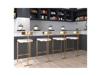 STG: стул барный(молочный, золото)