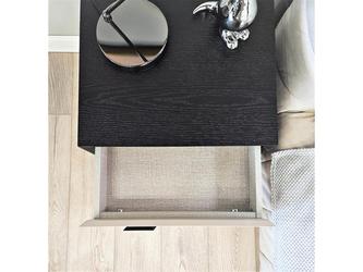 STG: тумба прикроватная(серый, черный)