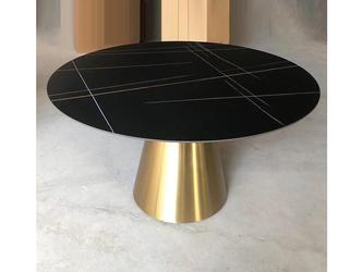 STG: стол обеденный(черный, золото)