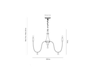 HermitageHome: люстра подвесная(белый, золото)