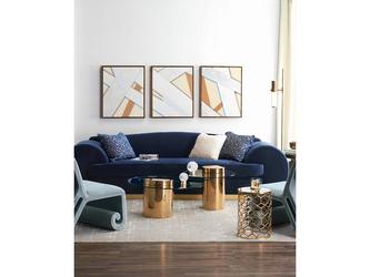 HermitageHome: столик приставной(прозрачный, золото)