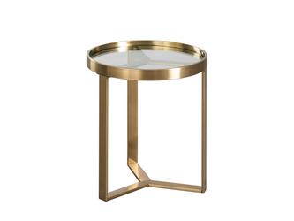 HermitageHome: столик приставной(прозрачный, золото)