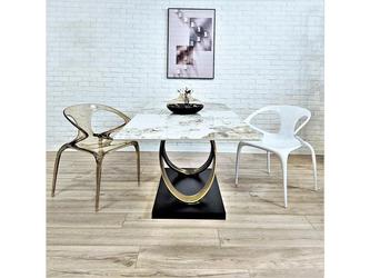 STG: стол обеденный(белый золотой)