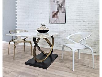 STG: стол обеденный(белый золотой)