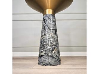 STG: стол кофейный(серый мрамор, золото)