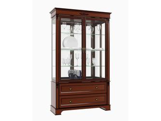 Atrium: витрина 2 дверная(орех)