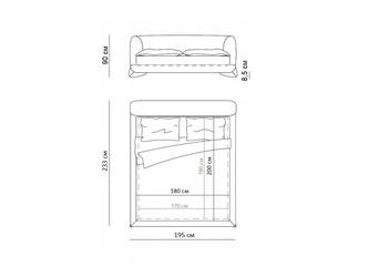 STG: кровать двуспальная(бежевый)