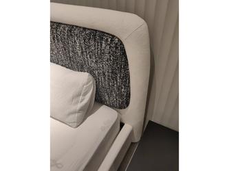 STG: кровать двуспальная(белый, серый)